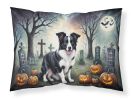 Border Collie Spooky Halloween Standard Pillowcase Lightweight Super Soft Easy Care Decorative Artwork Pillowcase, Standard