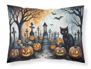 NEW Black Cat Spooky Halloween Standard Pillowcase Lightweight Super Soft Easy Care Decorative Artwork Pillowcase, Standard