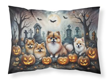 Pomeranian Spooky Halloween Standard Pillowcase Lightweight Super Soft Easy Care Decorative Artwork Pillowcase, Standard