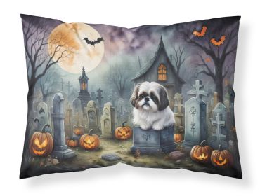 Shih Tzu Spooky Halloween Standard Pillowcase Lightweight Super Soft Easy Care Decorative Artwork Pillowcase, Standard