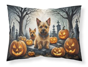 Norwich Terrier Spooky Halloween Standard Pillowcase Lightweight Super Soft Easy Care Decorative Artwork Pillowcase, Standard