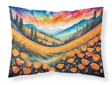 NEW California Poppies in Color Standard Pillowcase Lightweight Super Soft Easy Care Decorative Artwork Pillowcase, Standard