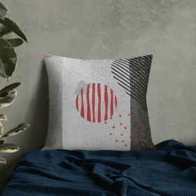 Premium Geometric Abstract Throw Pillow (size: 22*22)