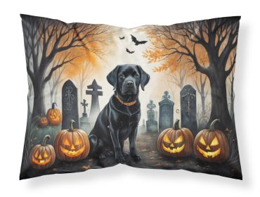 Black Labrador Retriever Spooky Halloween Standard Pillowcase Lightweight Super Soft Easy Care Decorative Artwork Pillowcase, Standard (Default: Default)