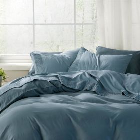 Bedsure Soft Sheet Set - Hotel Luxury, Easy Care Polyester Microfiber Cooling Bed Sheet Set (Color: Mineral Blue, size: KING)